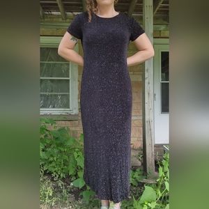 Vintage Black Sparkle Dress